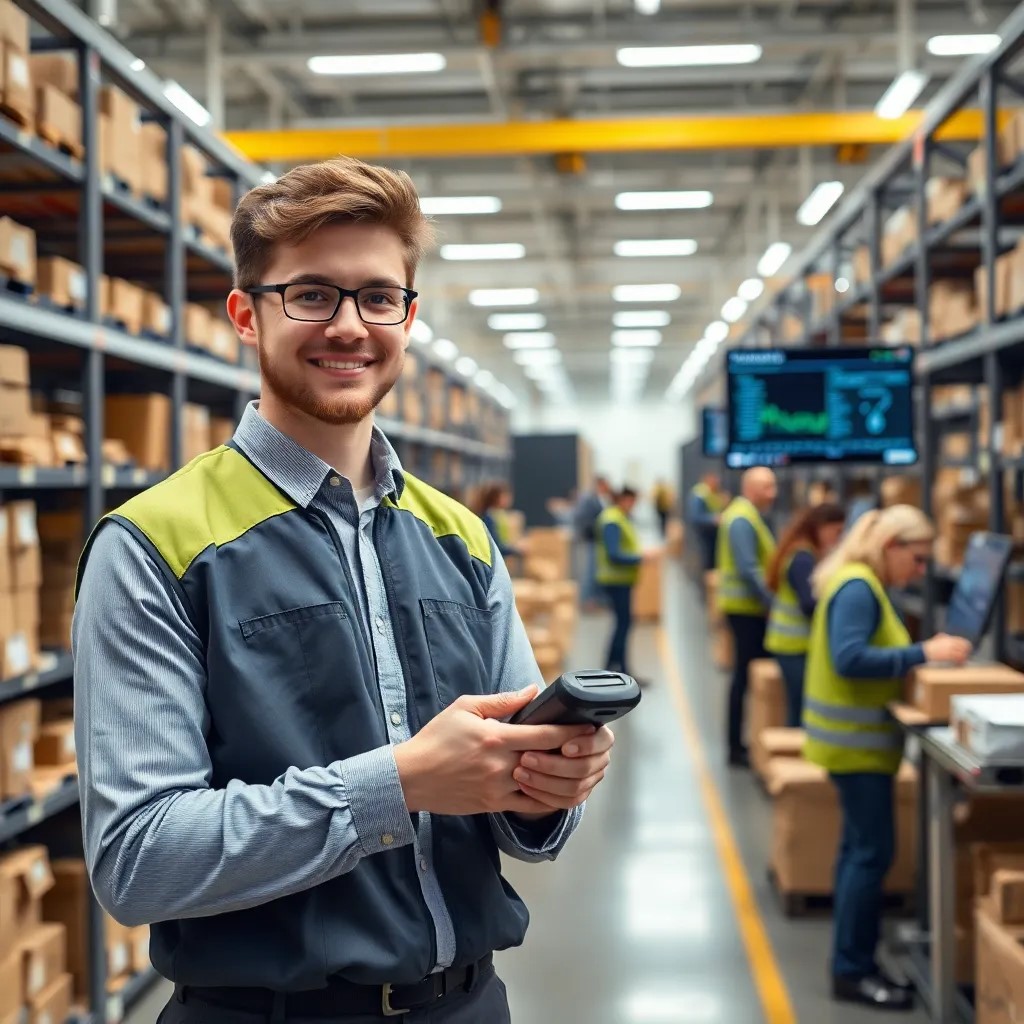 Arbeit im Distributionszentrum