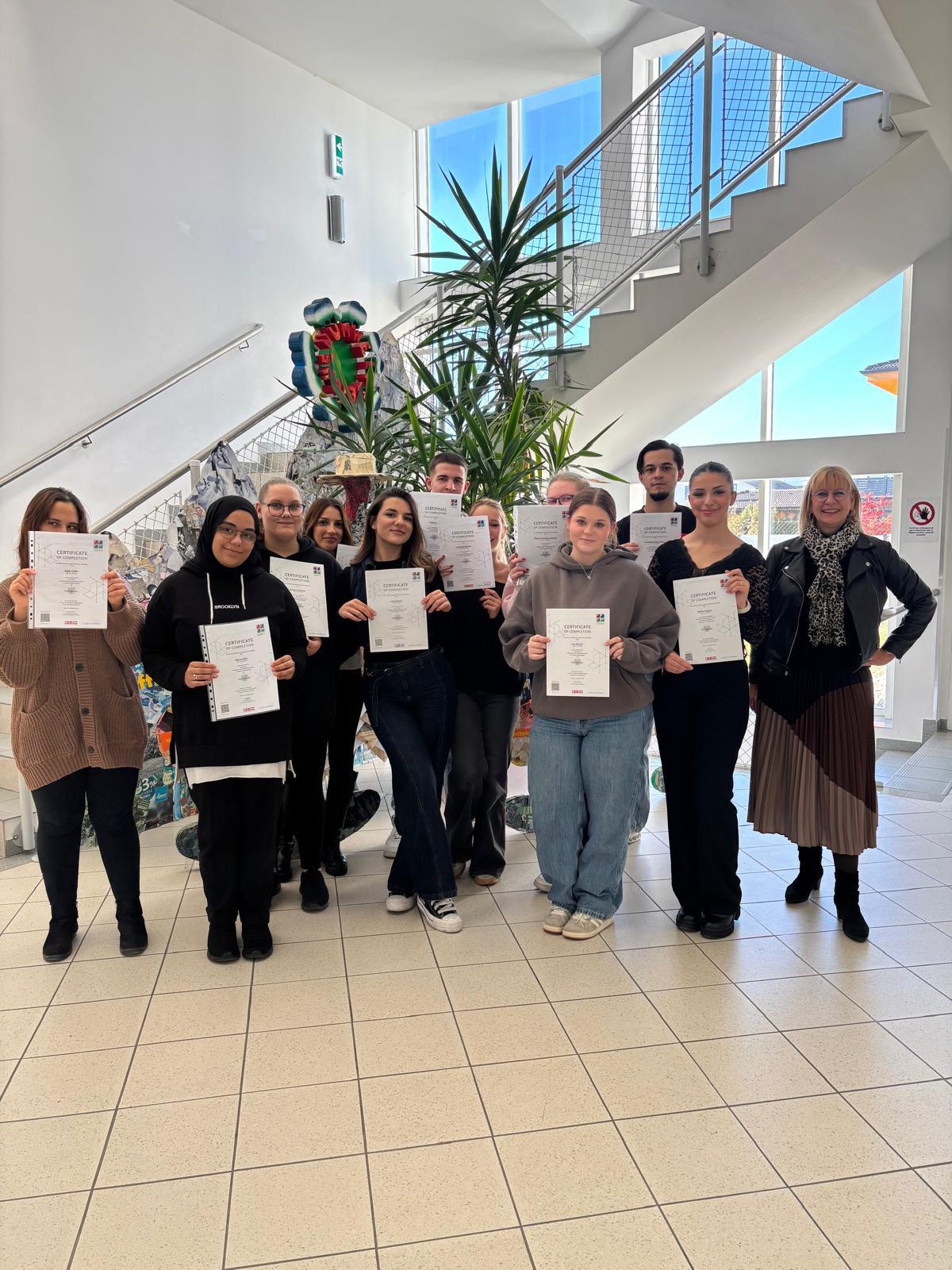 Ausgezeichnete Leistungen bei der Unternehmerführerscheinprüfung